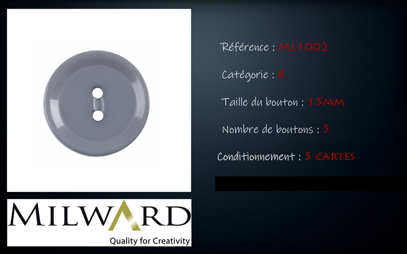 Boutons Milward - Code B, .