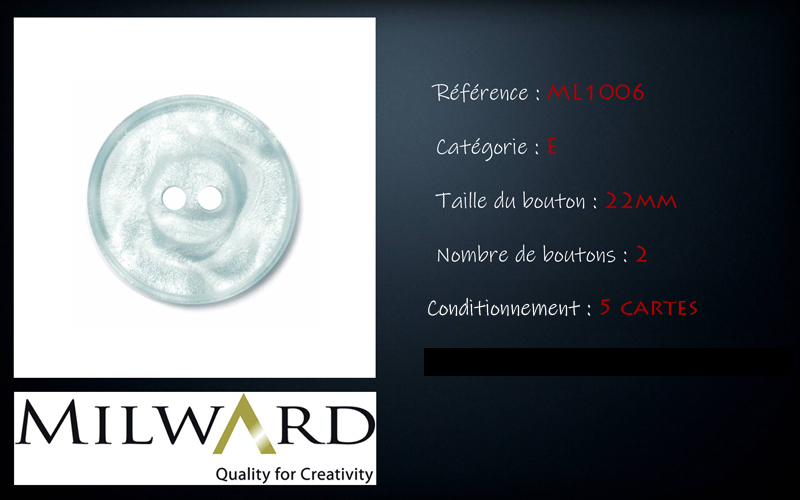 Boutons Milward - Code E, .