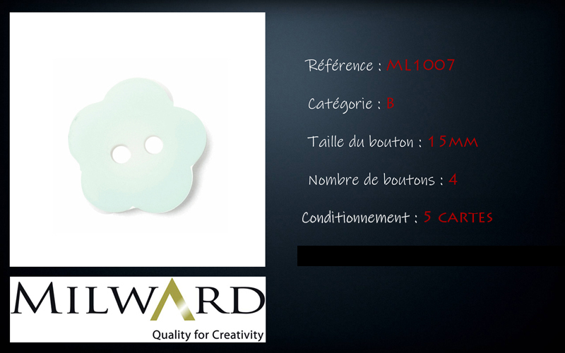Boutons Milward - Code B, .