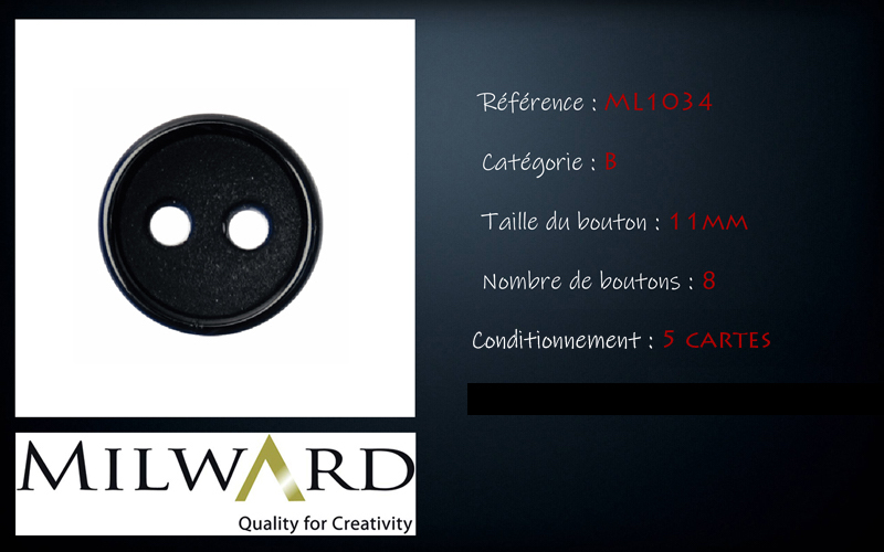 Boutons Milward - Code B, .