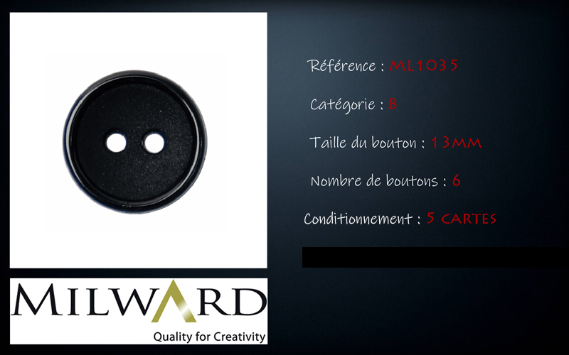 Boutons Milward - Code B, .