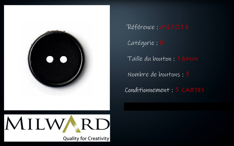 Boutons Milward - Code B, .