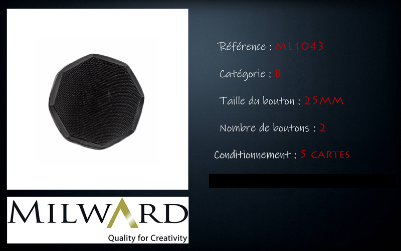 Boutons Milward - Code B, .