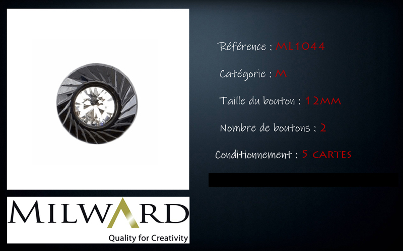 Boutons Milward - Code M, .