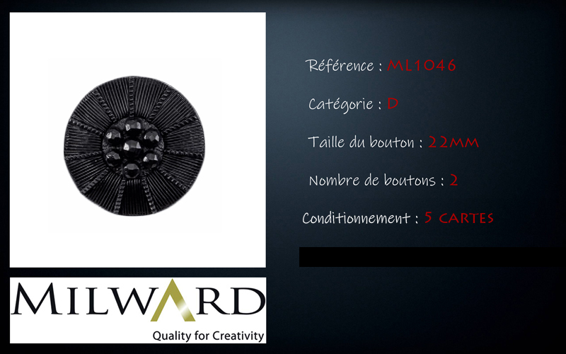 Boutons Milward - Code D, .