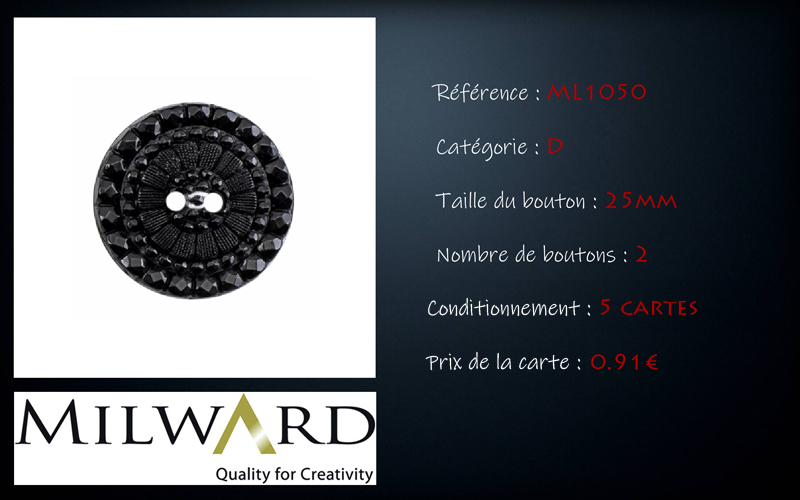 Boutons Milward - Code D, .