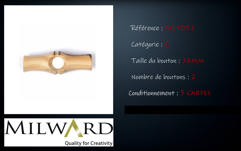 Boutons Milward - Code G, .