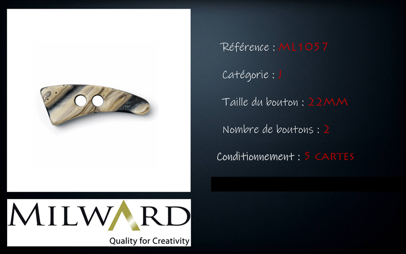 Boutons Milward - Code J, .