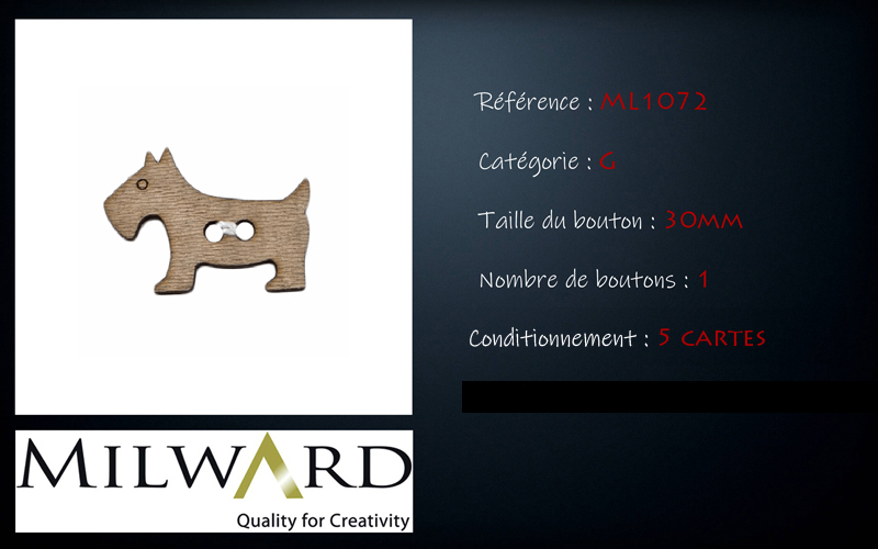 Boutons Milward - Code G, .