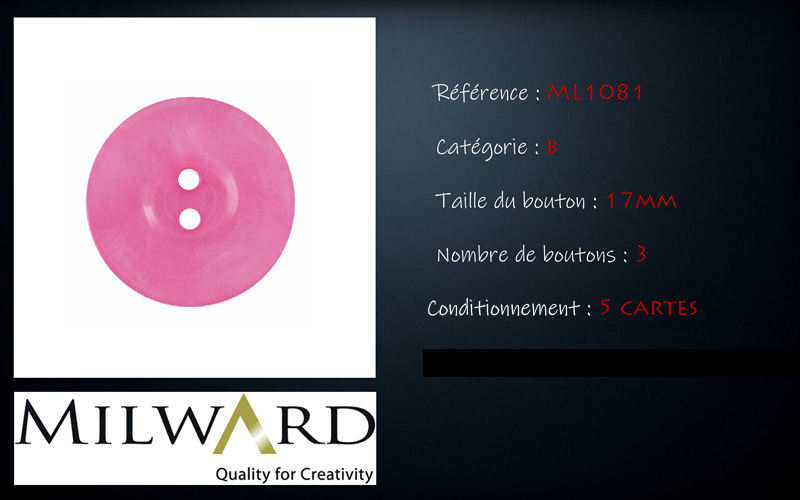 Boutons Milward - Code B, .