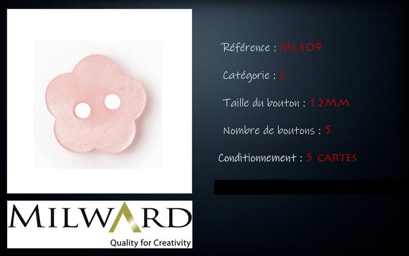 Boutons Milward - Code E, .