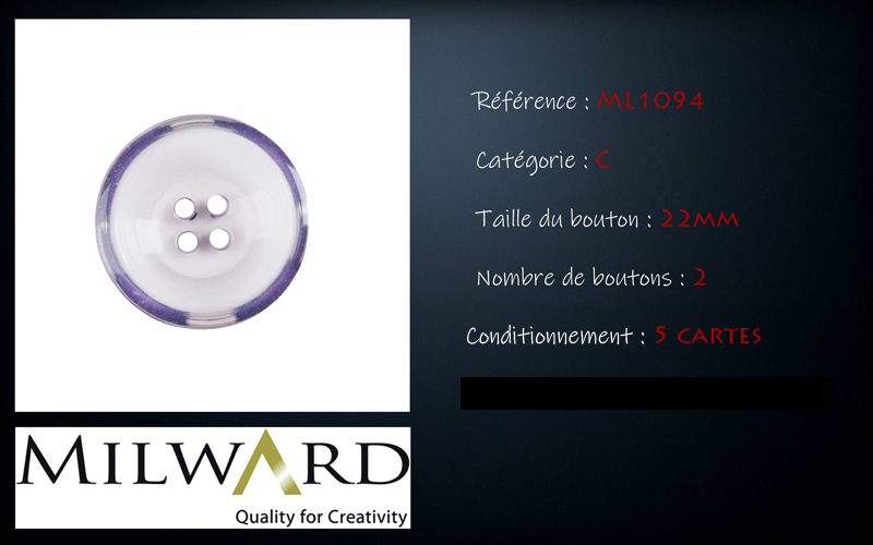 Boutons Milward - Code C, .
