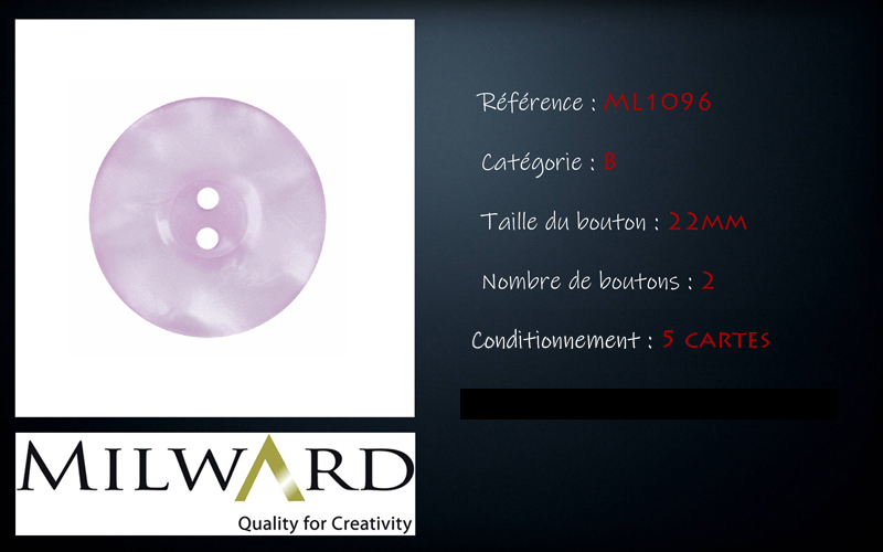 Boutons Milward - Code B, .