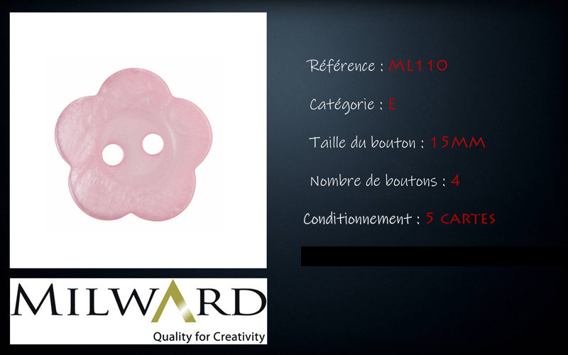 Boutons Milward - Code E, .