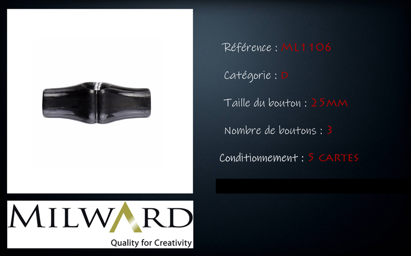 Boutons Milward - Code D, .