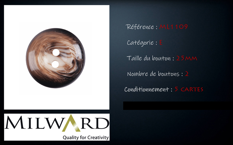 Boutons Milward - Code E, .