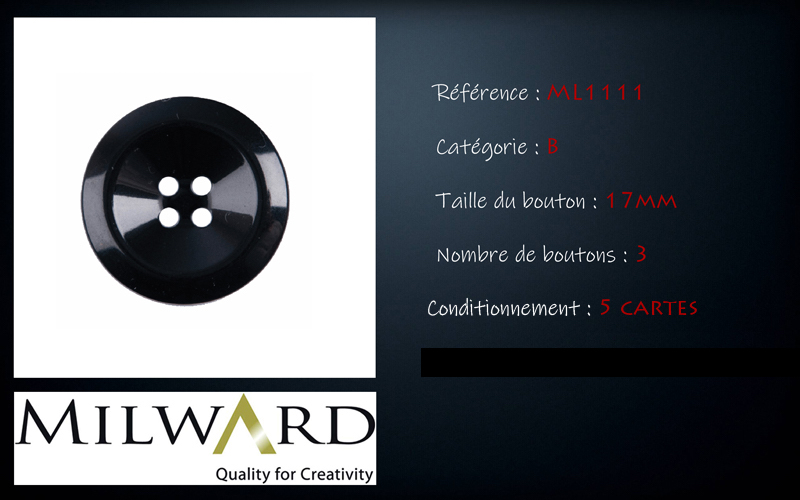 Boutons Milward - Code B, .