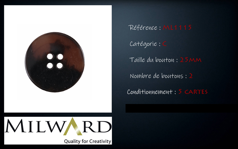 Boutons Milward - Code C, .