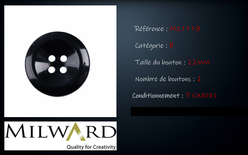 Boutons Milward - Code B, .