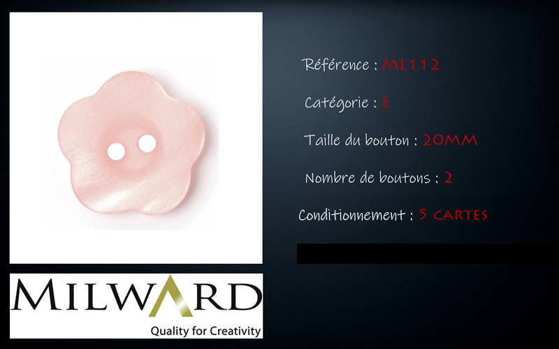 Boutons Milward - Code E, .