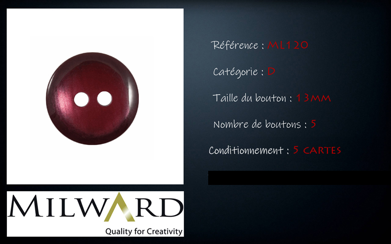Boutons Milward - Code D, .