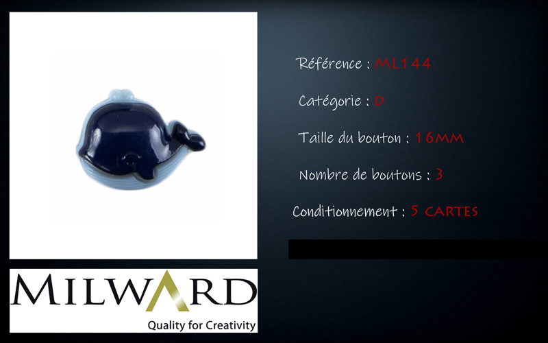 Boutons Milward - Code D, .