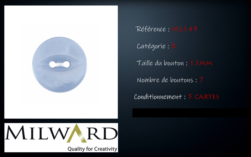 Boutons Milward - Code B, .
