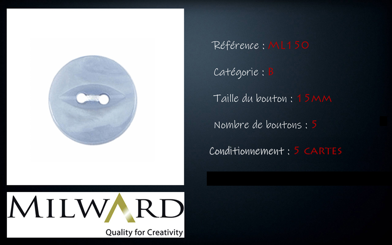 Boutons Milward - Code B, .