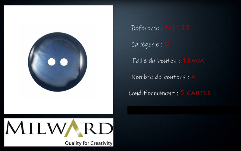 Boutons Milward - Code D, .