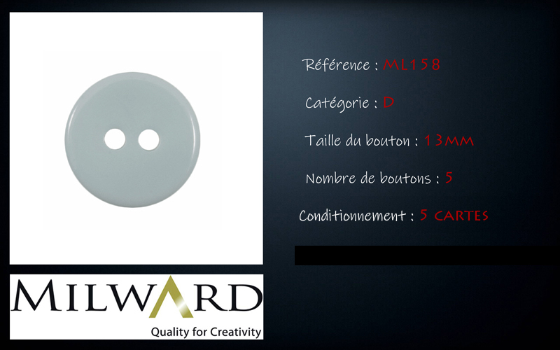 Boutons Milward - Code D, .