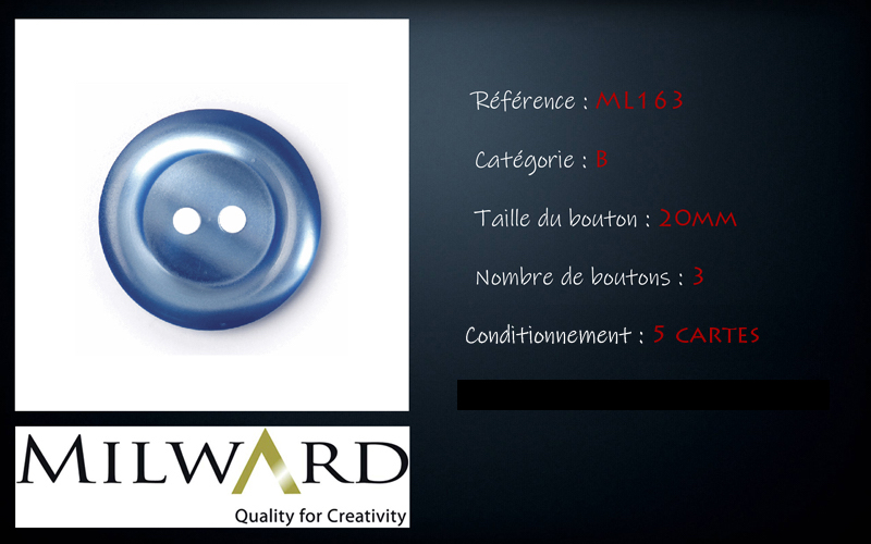 Boutons Milward - Code B, .