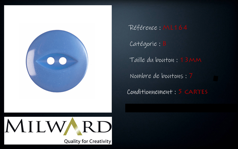 Boutons Milward - Code B, .