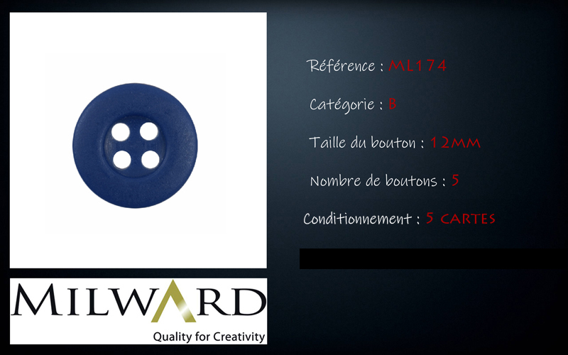 Boutons Milward - Code B, .