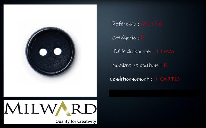 Boutons Milward - Code B, .