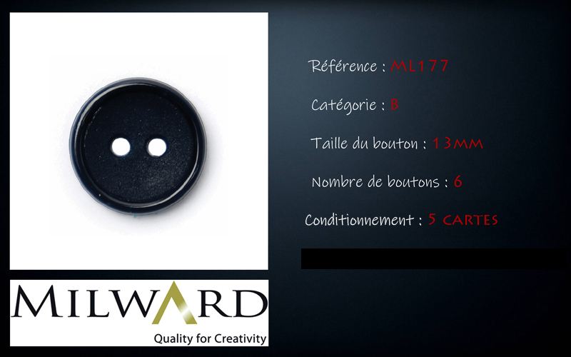 Boutons Milward - Code B, .