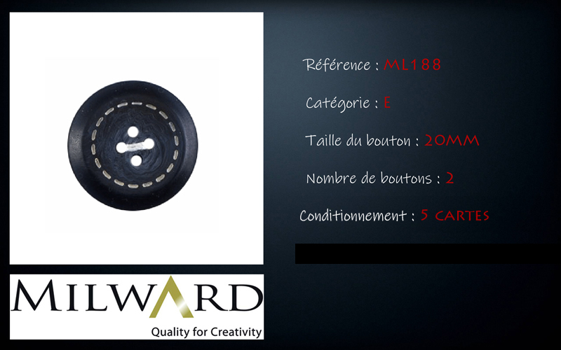 Boutons Milward - Code E, .