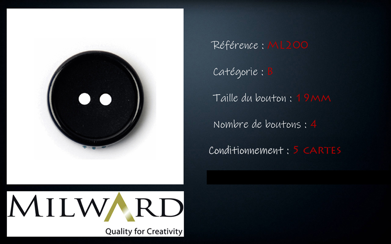 Boutons Milward - Code B, .