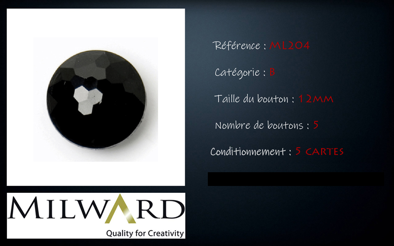 Boutons Milward - Code B, .