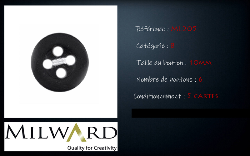 Boutons Milward - Code B, .