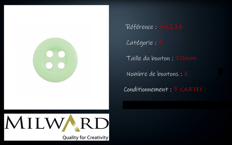 Boutons Milward - Code B, .