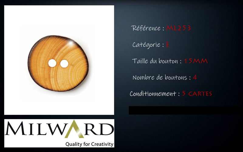 Boutons Milward - Code E, .