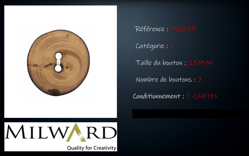 Boutons Milward - Code E, .