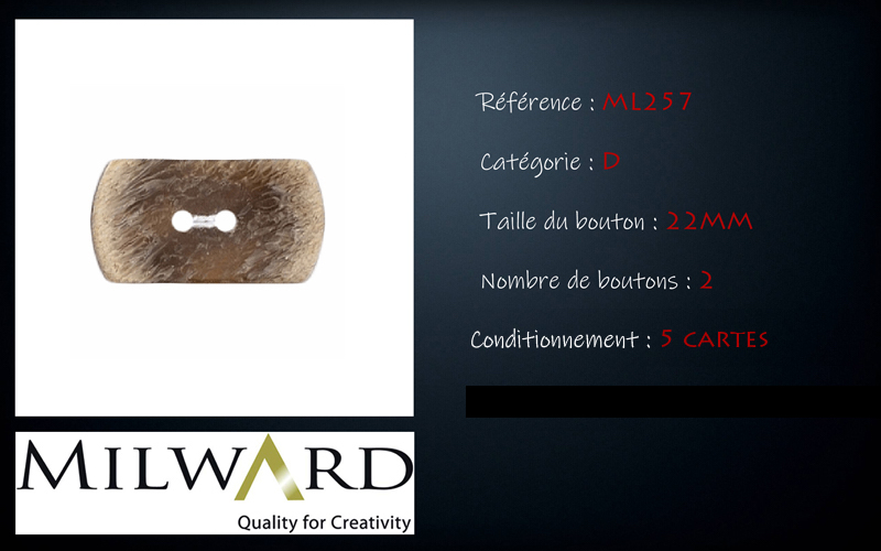 Boutons Milward - Code D, .