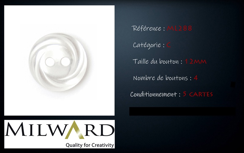 Boutons Milward - Code C, .