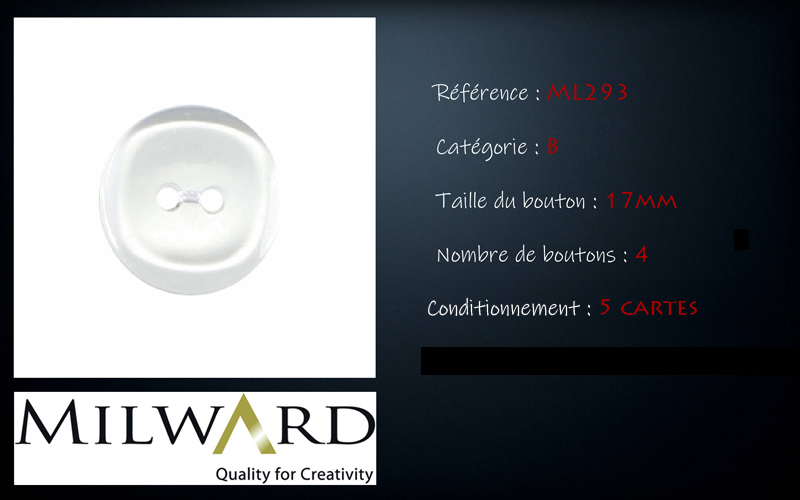 Boutons Milward - Code B, .
