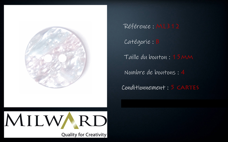 Boutons Milward - Code B, .