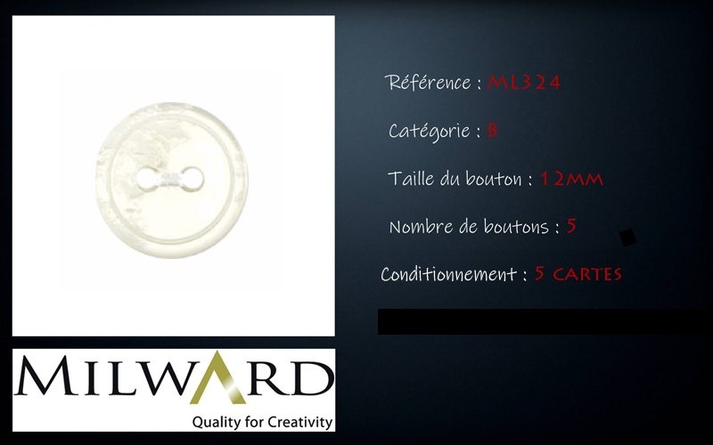Boutons Milward - Code B, .