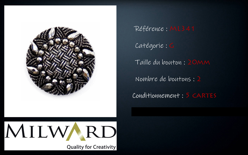 Boutons Milward - Code G, .