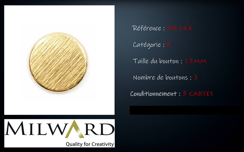 Boutons Milward - Code K, .