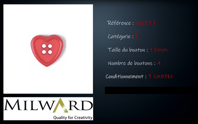 Boutons Milward - Code E, .
